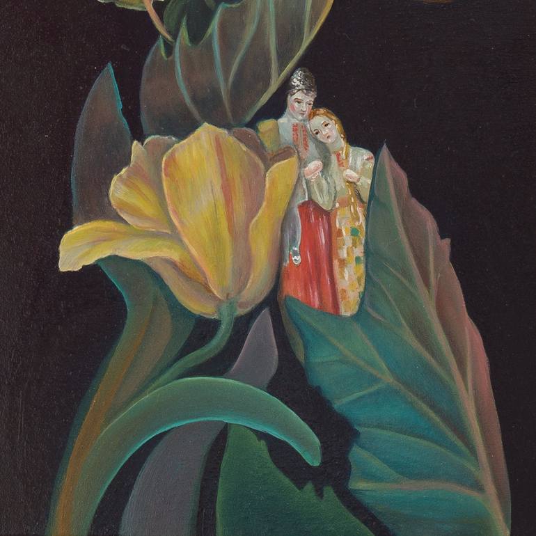 Original Botanic Painting by Natasha Lelenco