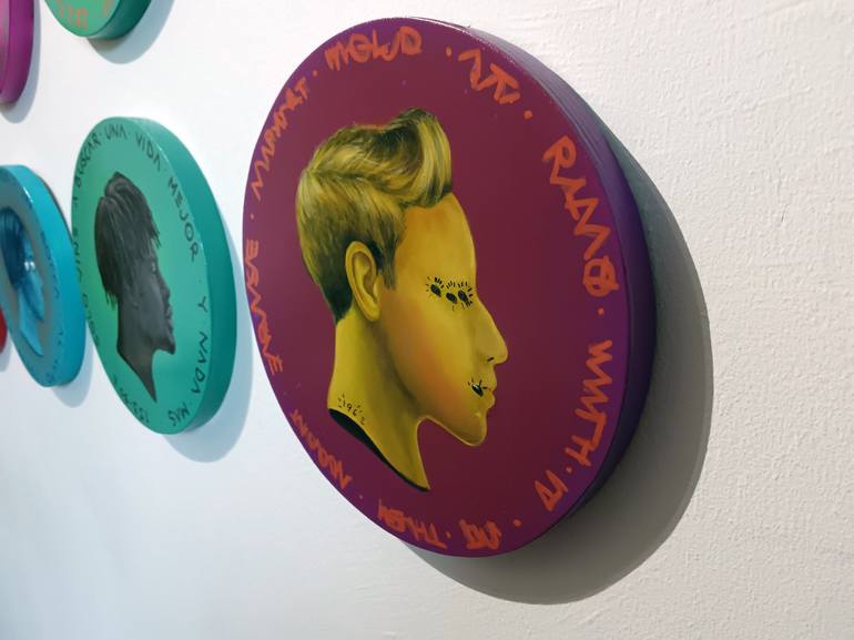 Original Surrealism People Mixed Media by Natasha Lelenco