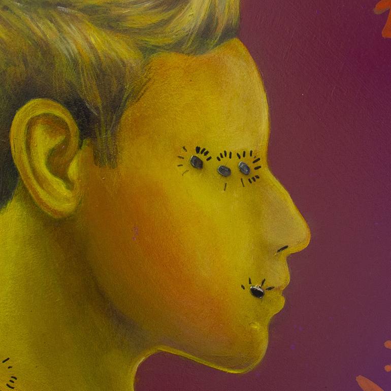 Original Surrealism People Mixed Media by Natasha Lelenco