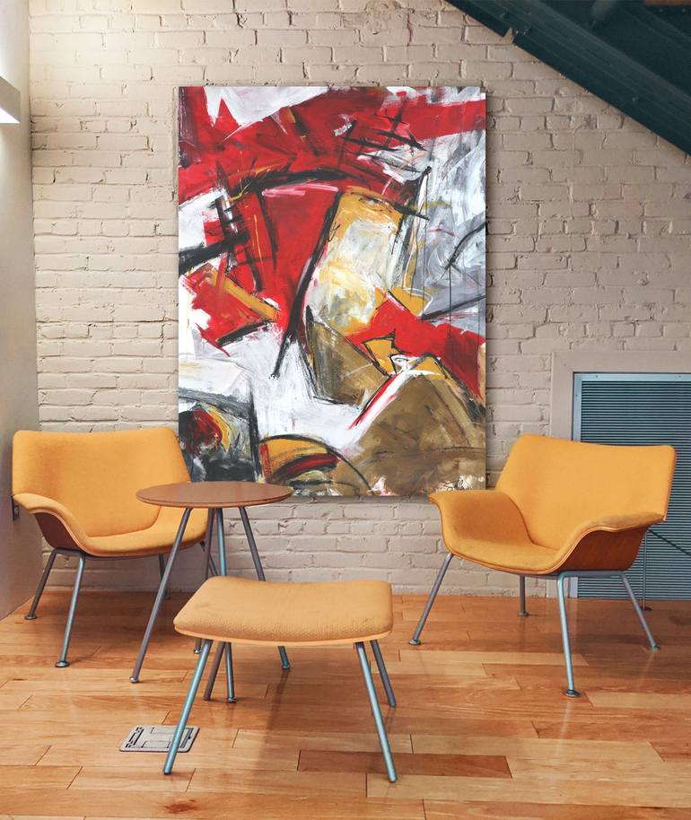 Original Abstract Expressionism Abstract Painting by Stephen Cox