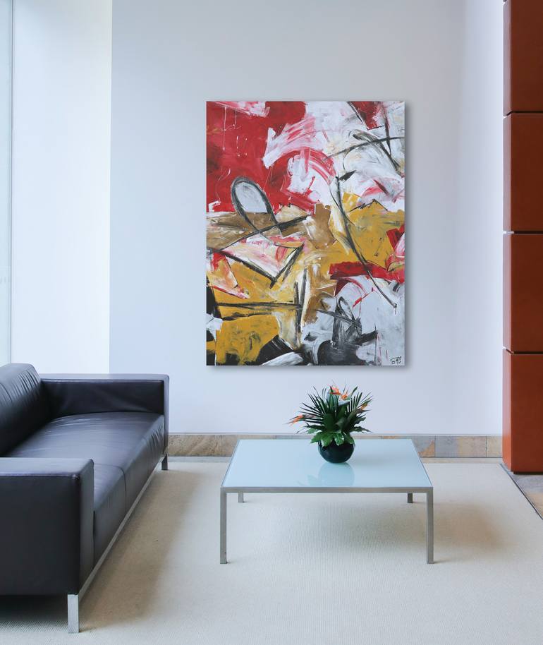 Original Abstract Expressionism Abstract Painting by Stephen Cox