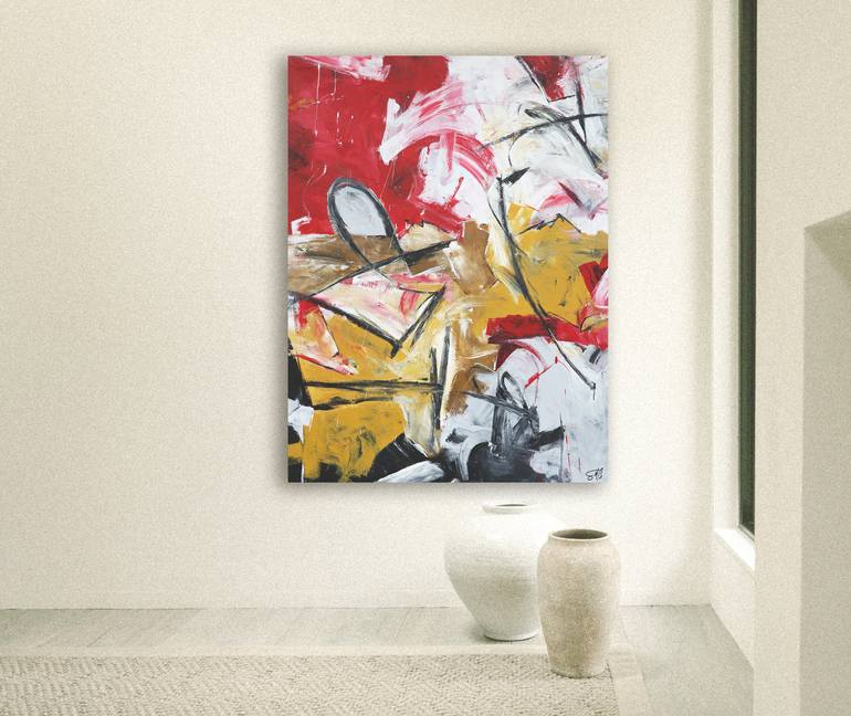 Original Abstract Expressionism Abstract Painting by Stephen Cox