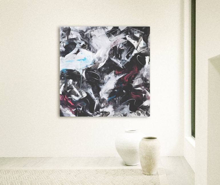 Original Abstract Expressionism Abstract Painting by Stephen Cox