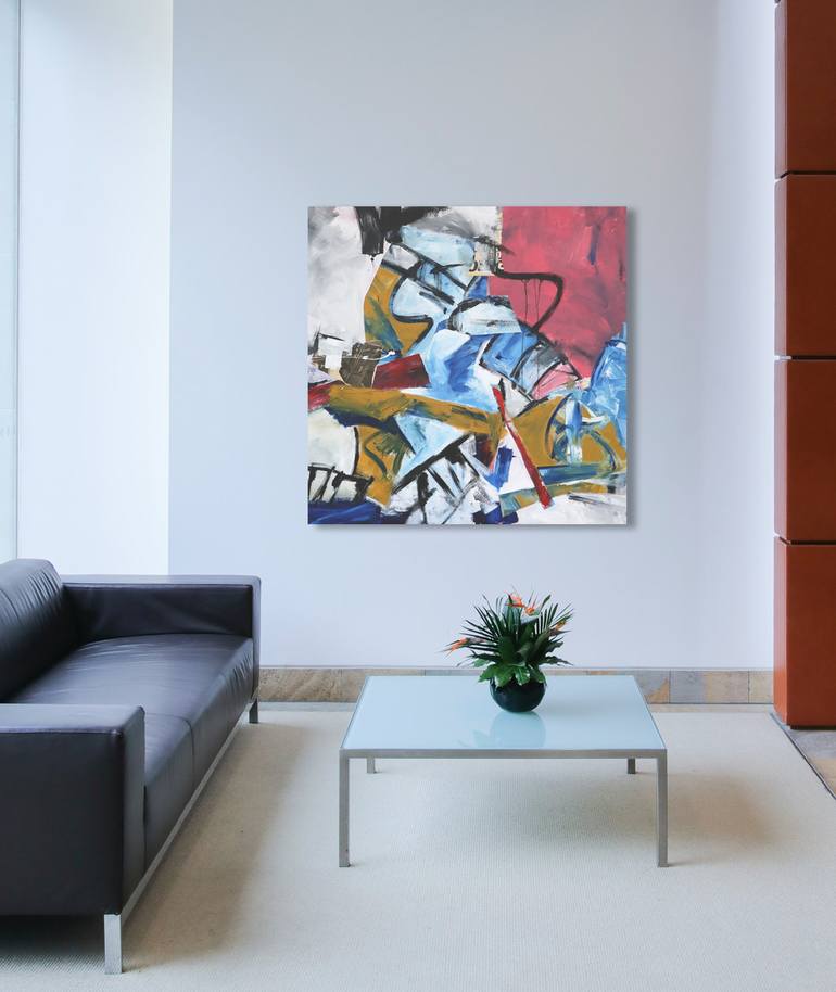 Original Abstract Expressionism Abstract Painting by Stephen Cox