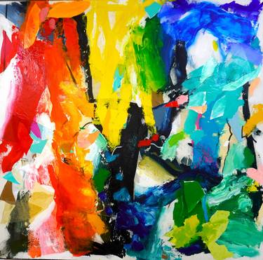 Original Abstract Expressionism Abstract Paintings by Diego Ponce