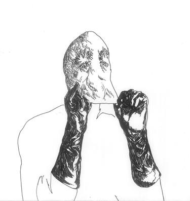 Original Figurative Body Drawings by Michel Bragança
