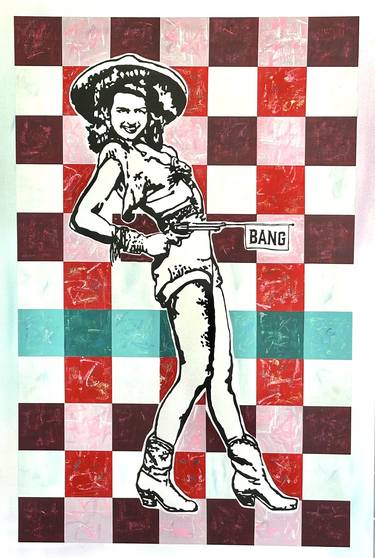 Original Pop Art Women Paintings by Lauren Henson
