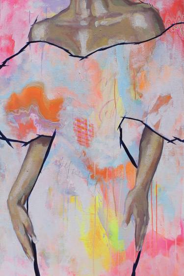 Original Abstract Expressionism Fashion Paintings by Liz Campbell