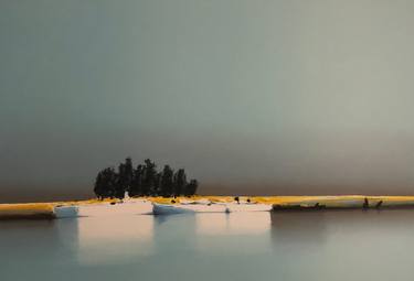Original Abstract Landscape Printmaking by Pierre Doutreleau