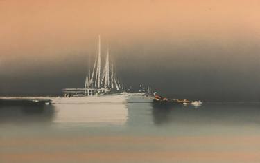 Original Modern Seascape Printmaking by Pierre Doutreleau