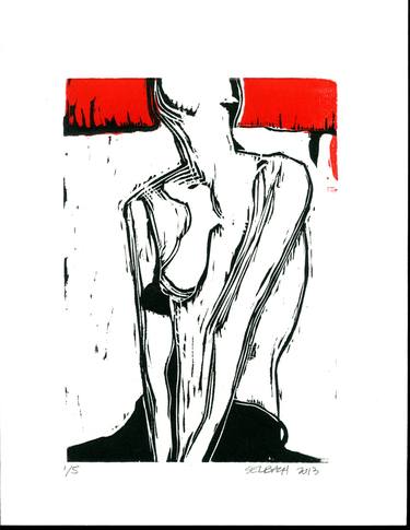 Original Expressionism Body Printmaking by mike selbach