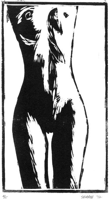 Original Expressionism Nude Printmaking by mike selbach