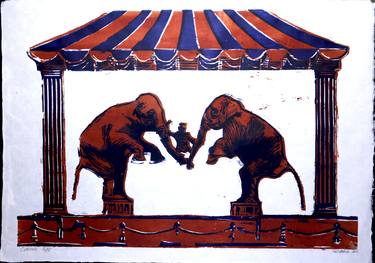 Circus Elephants Love The Stage - Limited Edition 1 of 5 thumb