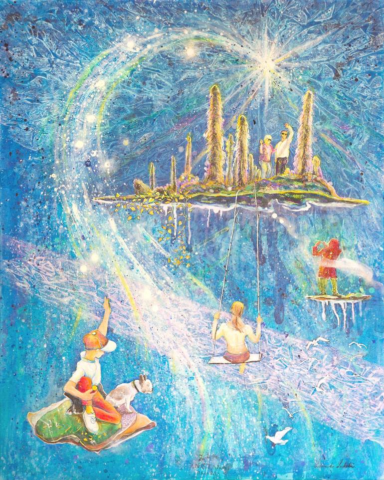 Sky Dream The Water of Life Painting by Zdravko Luketič Saatchi Art