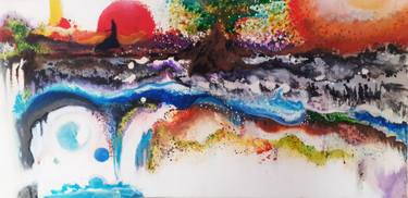 Print of Abstract Expressionism Tree Paintings by Liber Domiel