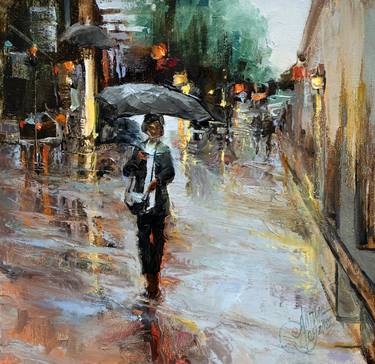 Print of Figurative Cities Paintings by Larissa Alpatova-Fedchenko