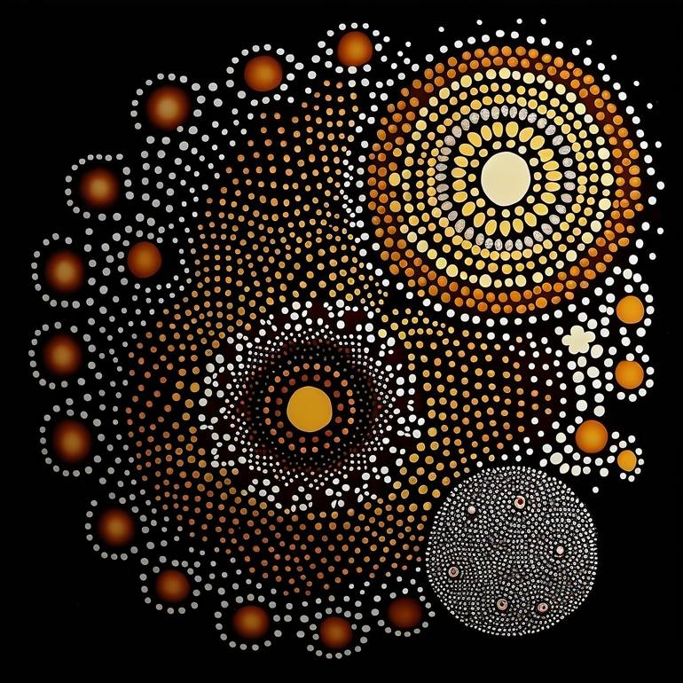 Original Abstract Outer Space Digital by Jonathan Rudman