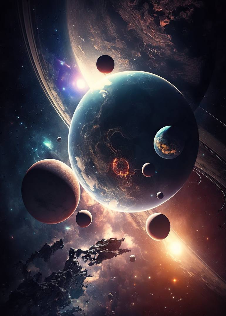 Cosmic Odyssey: A Journey through the Universe - Print
