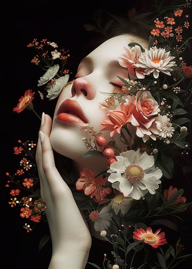 Enigmatic Floral Surrealism: A Surrealist Collage Journey thumb