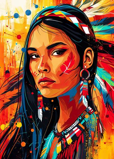 Spirit of the Land A Vibrant Portrait of Native American Heritage thumb