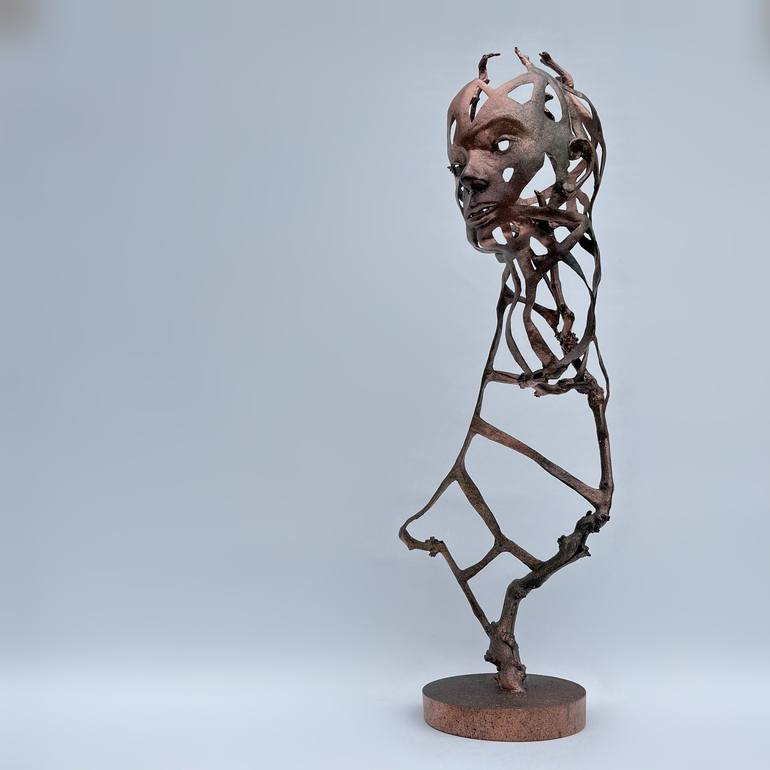 Original Abstract Expressionism Body Sculpture by Hel Span