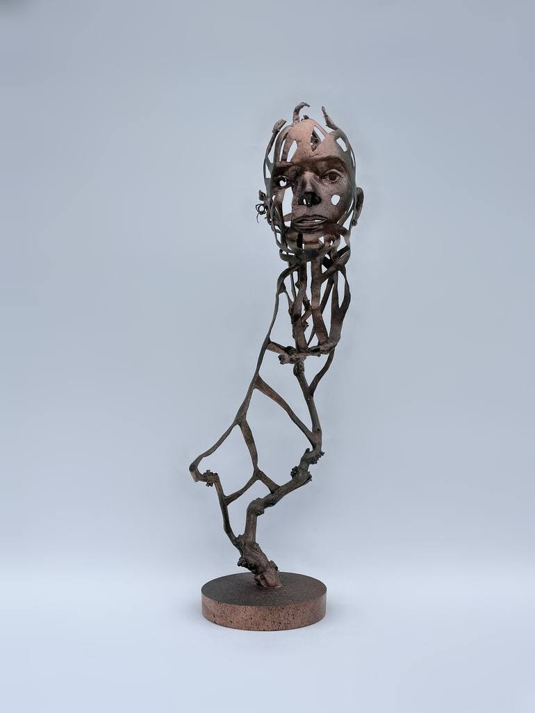 Original Abstract Expressionism Body Sculpture by Hel Span