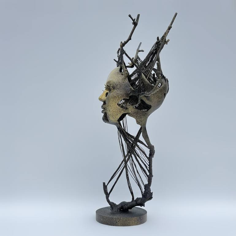 Original Abstract Expressionism Body Sculpture by Hel Span