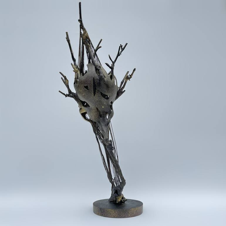 Original Abstract Expressionism Body Sculpture by Hel Span