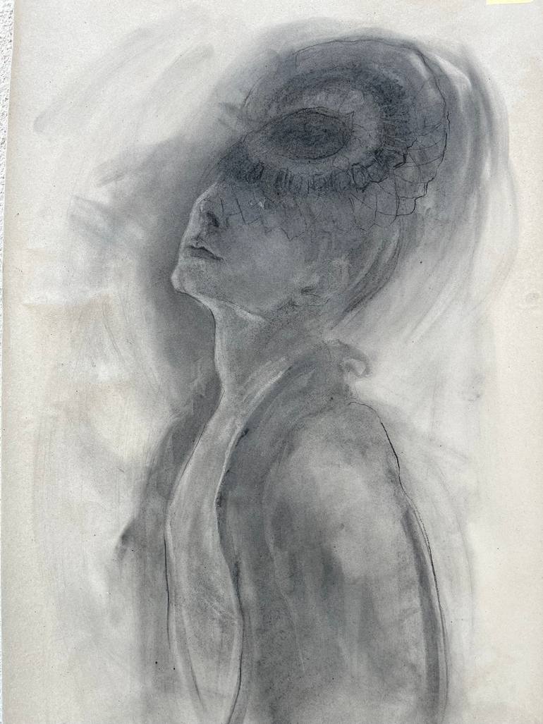 Original Expressionism Body Drawing by Hel Span