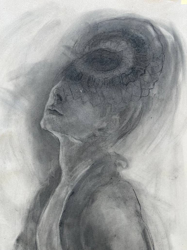 Original Expressionism Body Drawing by Hel Span