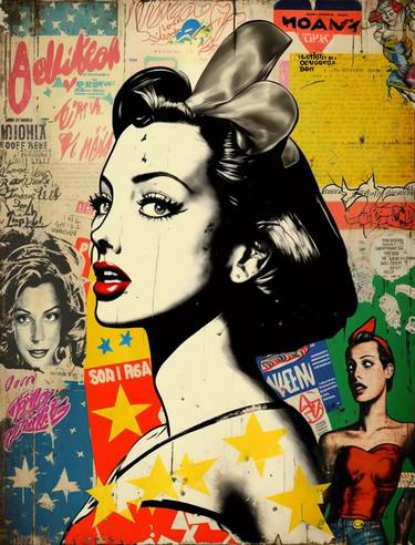 Print of Pop Art Pop Culture/Celebrity Collage by Naleeff Brian