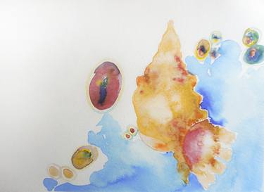 Print of Abstract Water Paintings by Cecilia Bruno