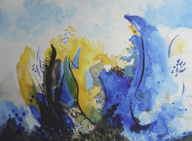 Print of Abstract Seascape Paintings by Cecilia Bruno