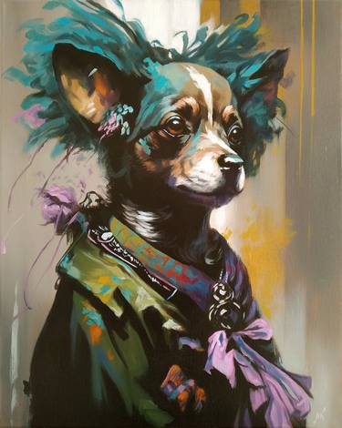 Print of Portraiture Dogs Paintings by Mykola Koidan