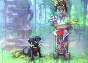 Print of Expressionism Dogs Paintings by Tonia Kay