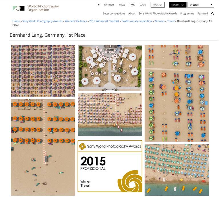 Original Abstract Beach Photography by Bernhard Lang