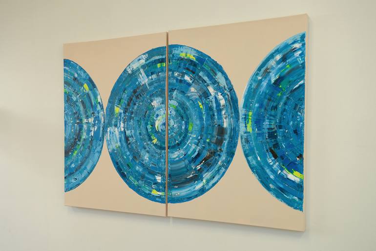 Original Modernism Abstract Painting by Bernhard Lang