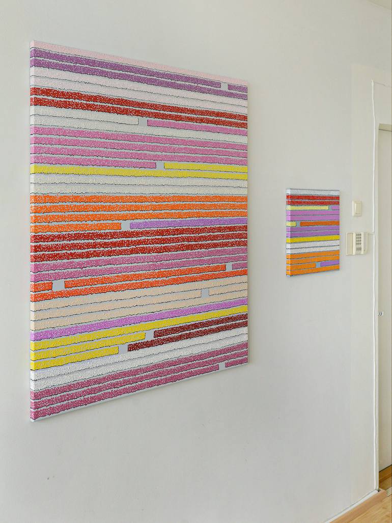 Original Conceptual Abstract Painting by Bernhard Lang