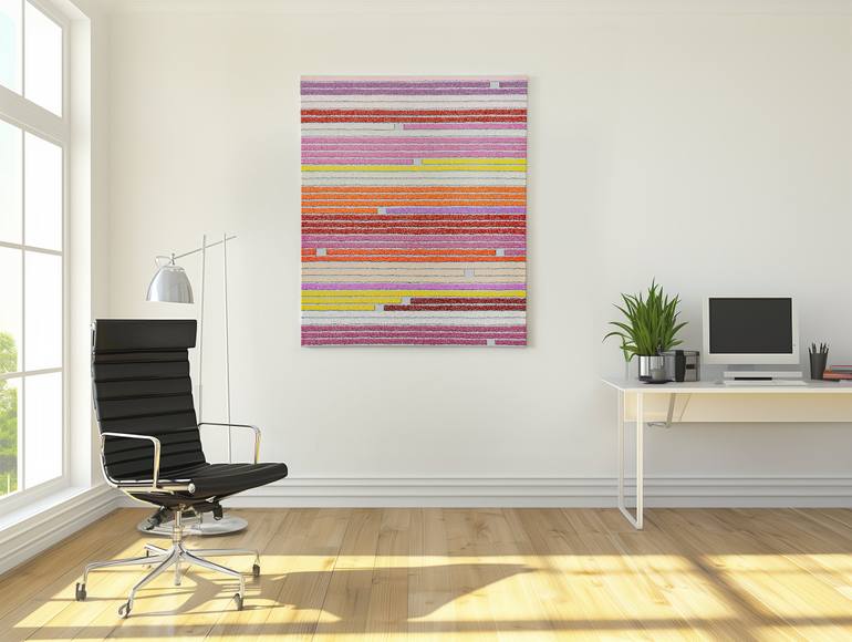 Original Conceptual Abstract Painting by Bernhard Lang