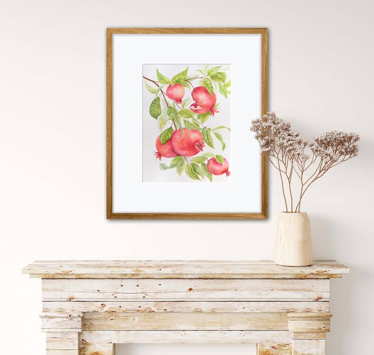 Original Floral Drawing by Maryana Chistol