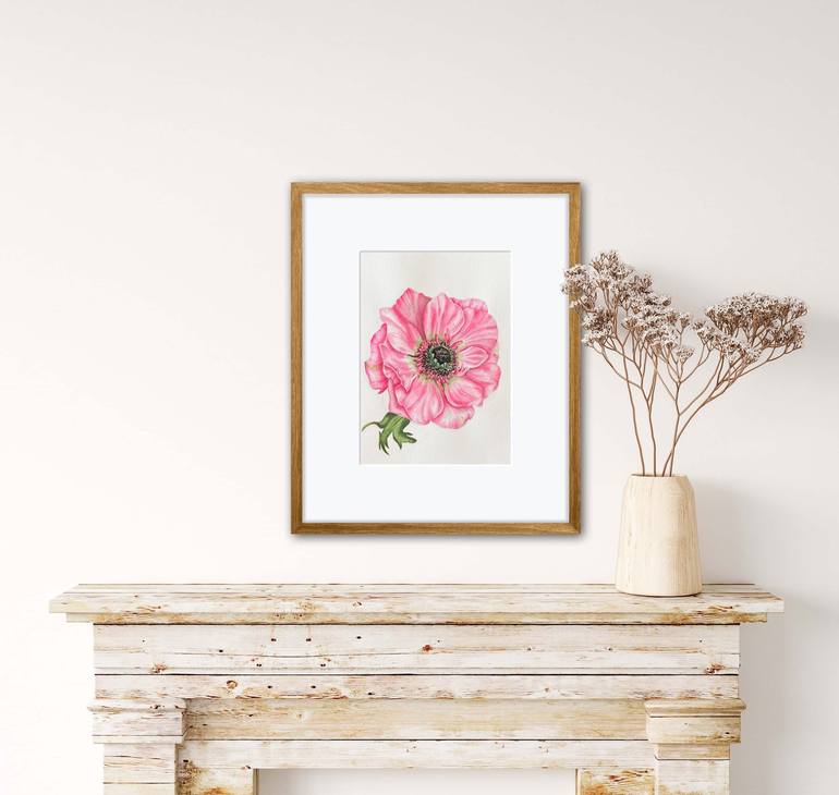 Original Contemporary Floral Drawing by Maryana Chistol