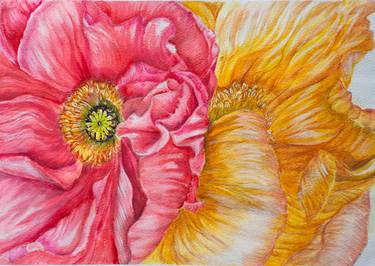 Original Fine Art Floral Paintings by Maryana Chistol