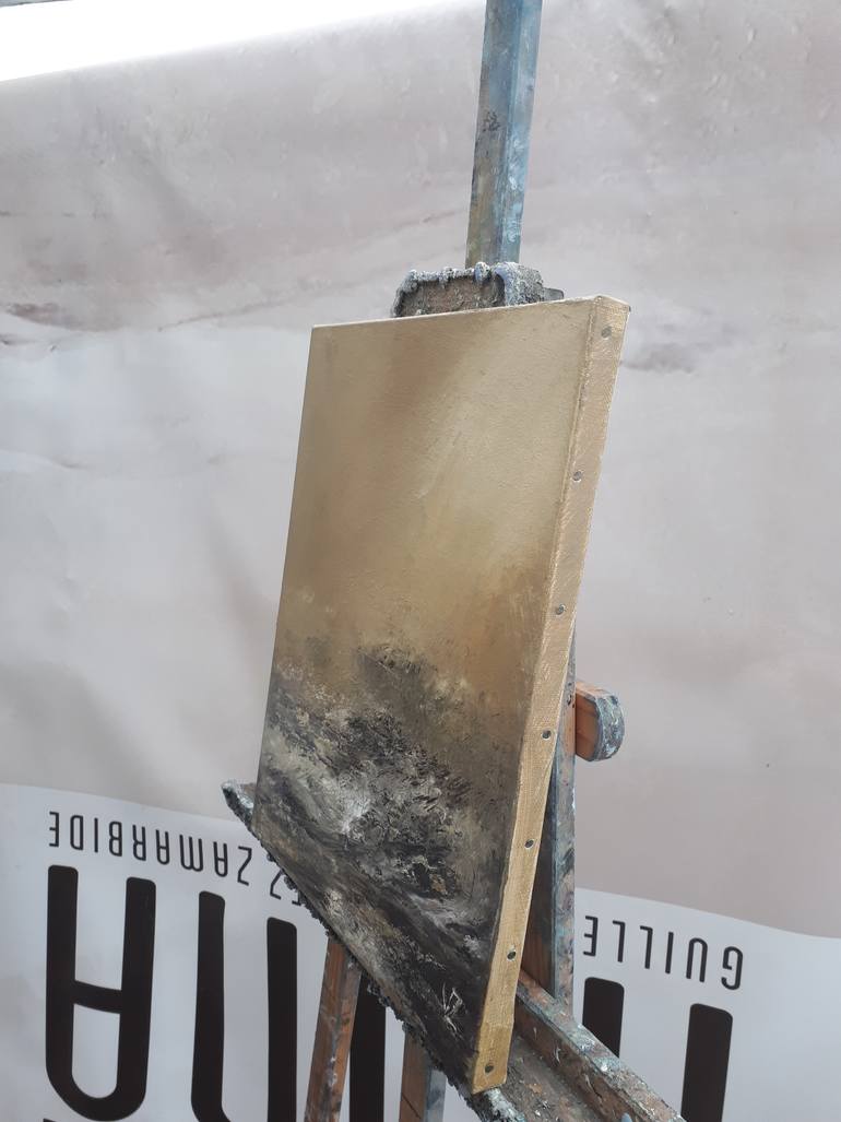 Original Minimalism Seascape Painting by Guillermo Vázquez Zamarbide