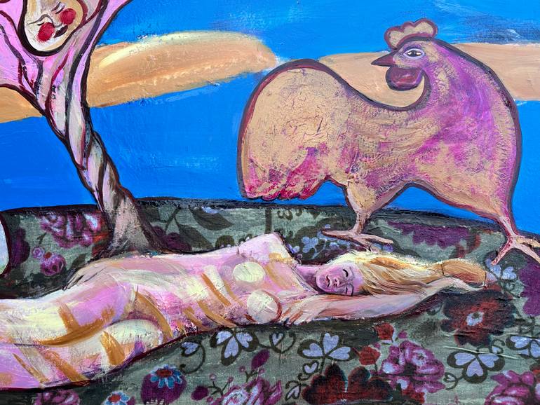 Original Contemporary Fantasy Painting by Elena Pach
