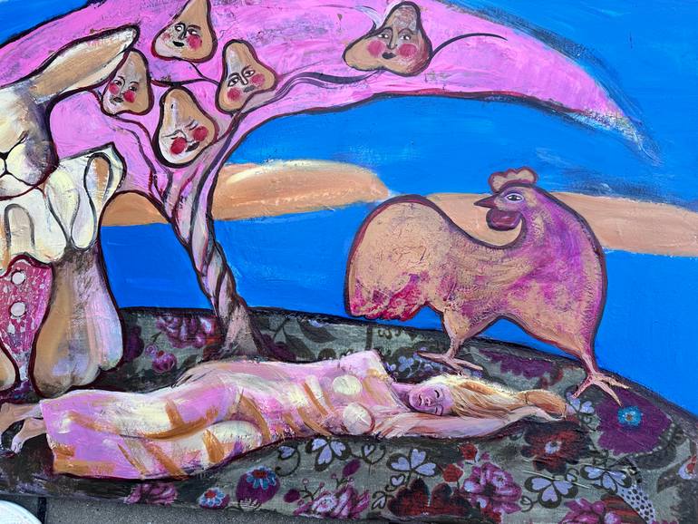 Original Contemporary Fantasy Painting by Elena Pach
