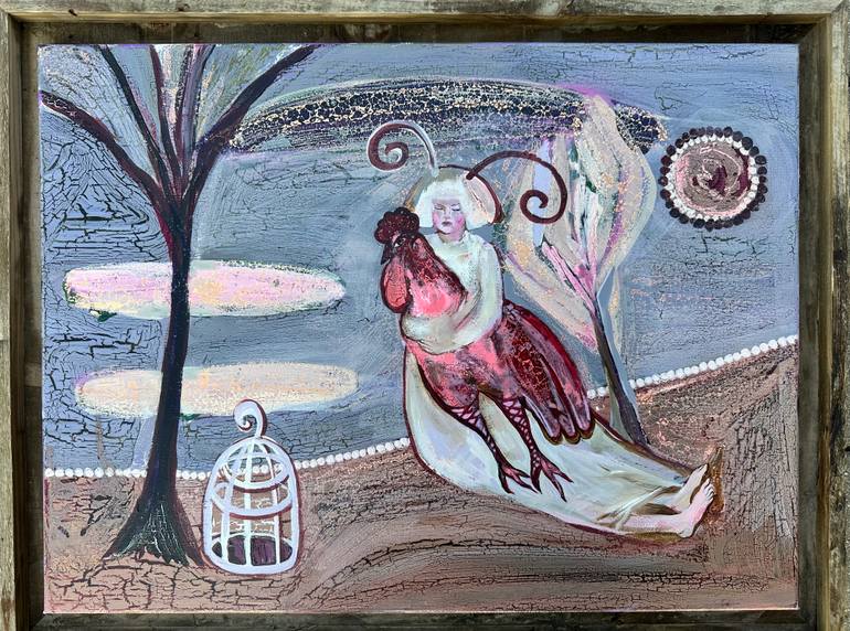 Original Contemporary Fantasy Painting by Elena Pach