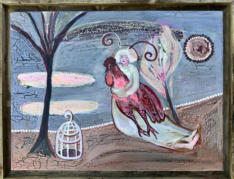 Original Contemporary Fantasy Painting by Elena Pach
