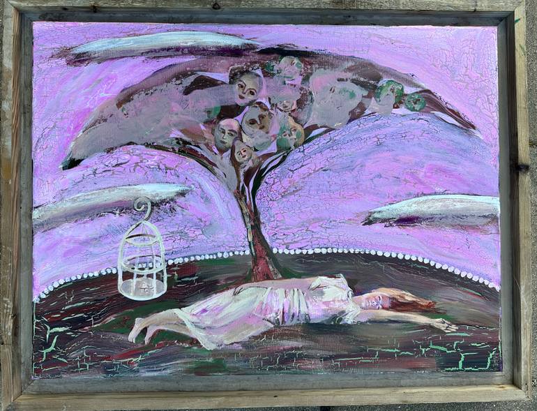 Original Figurative Fantasy Painting by Elena Pach