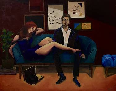 Print of Figurative Interiors Paintings by Paola Retes