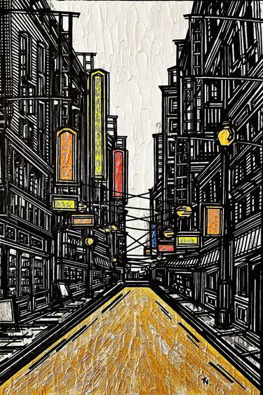 Original Contemporary Architecture Mixed Media by Tina Ngo